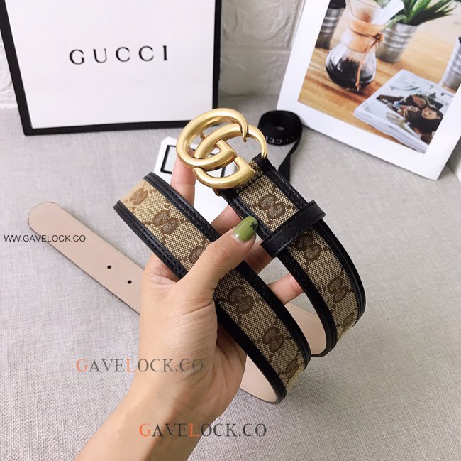 Gucci Classic Belt Handmade Original Size Brown & Black Gucci Classic Belt Handmade Original Size Brown & Black
